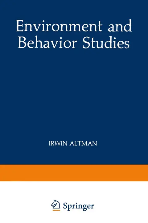 Cover of Environment and Behavior Studies