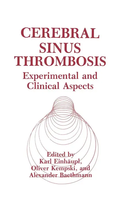 Cover of Cerebral Sinus Thrombosis