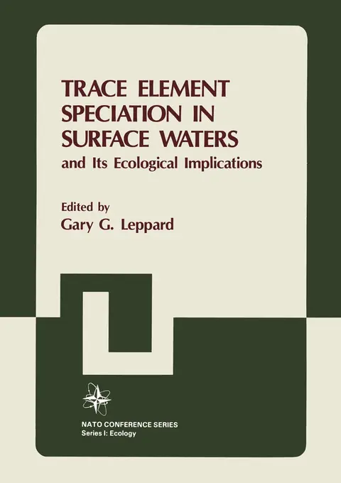 Cover of Trace Element Speciation in Surface Waters and Its Ecological Implications