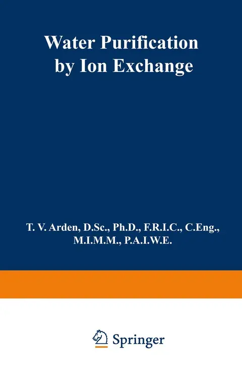 Cover of Water Purification by Ion Exchange