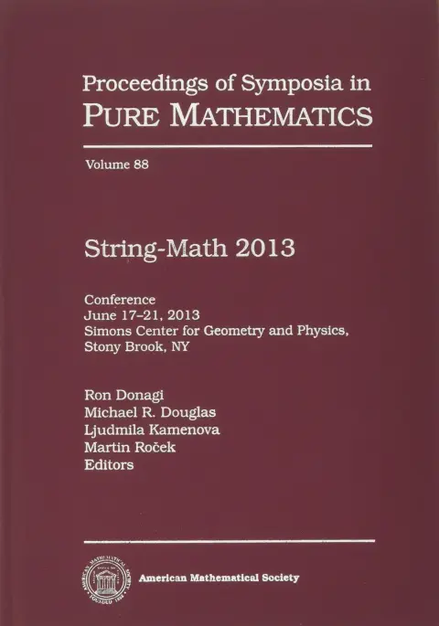 Cover of String-Math 2013