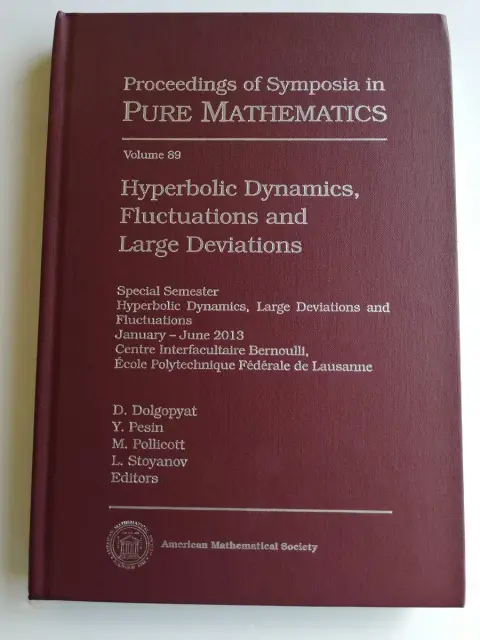 Cover of Hyperbolic Dynamics, Fluctuations and Large Deviations (89)
