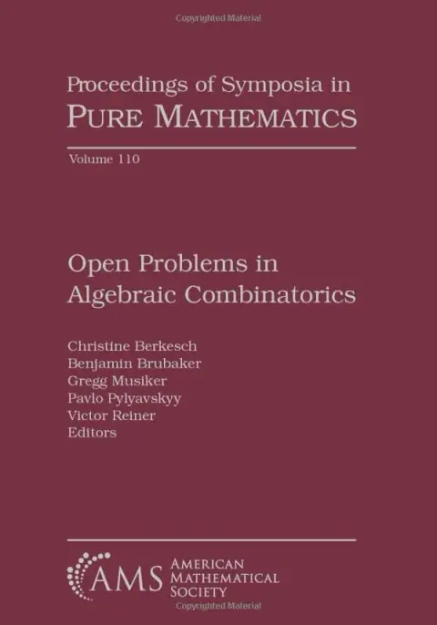 Cover of Open Problems in Algebraic Combinatorics