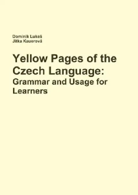 Cover of Yellow Pages of the Czech Language