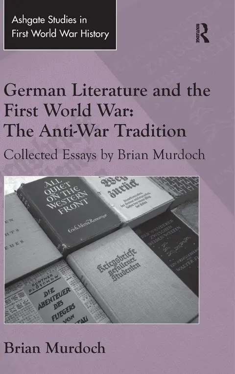 Cover of German Literature and the First World War