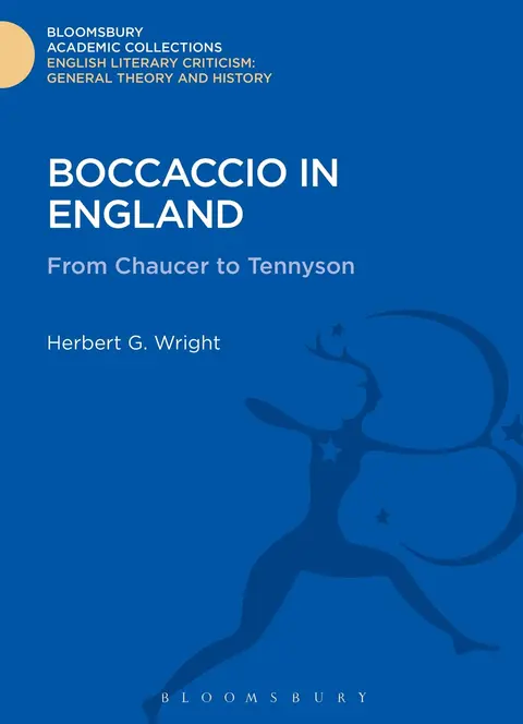 Cover of Boccaccio in England