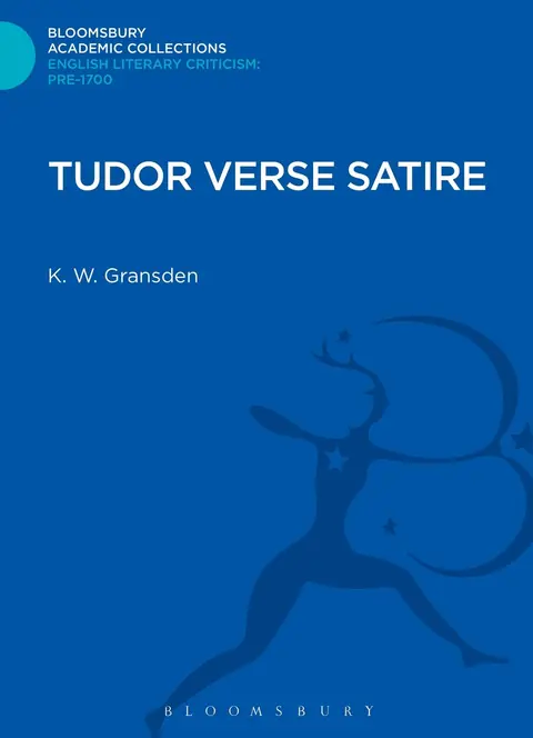 Cover of Tudor Verse Satire