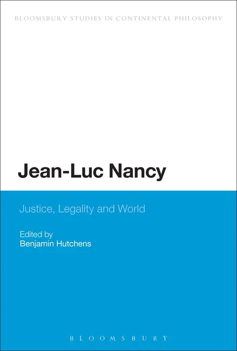 Cover of Jean-Luc Nancy