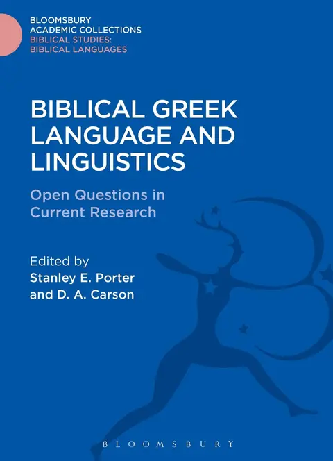 Cover of Biblical Greek Language and Linguistics