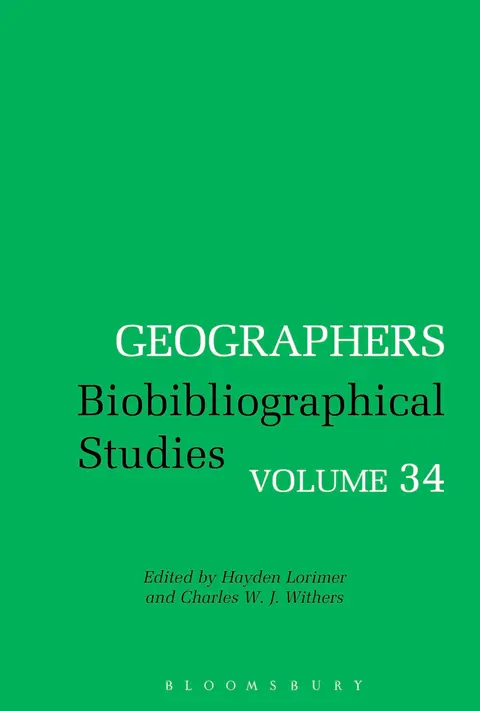 Cover of Geographers