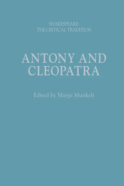 Cover of Antony and Cleopatra