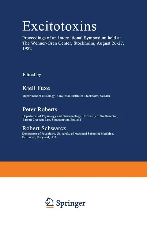 Cover of Excitotoxins