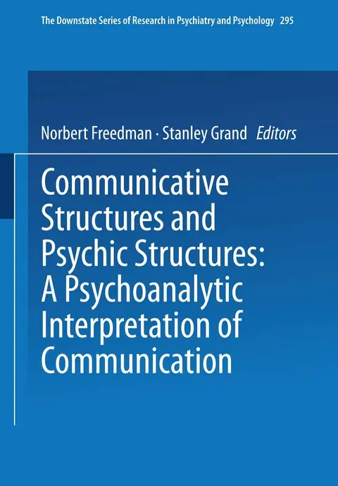 Cover of Communicative Structures and Psychic Structures