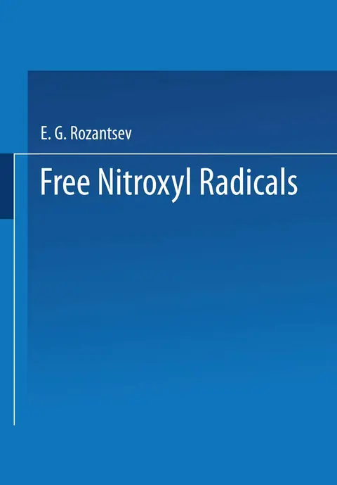 Cover of Free Nitroxyl Radicals