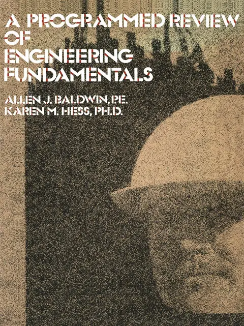 Cover of A Programmed Review of Engineering Fundamentals