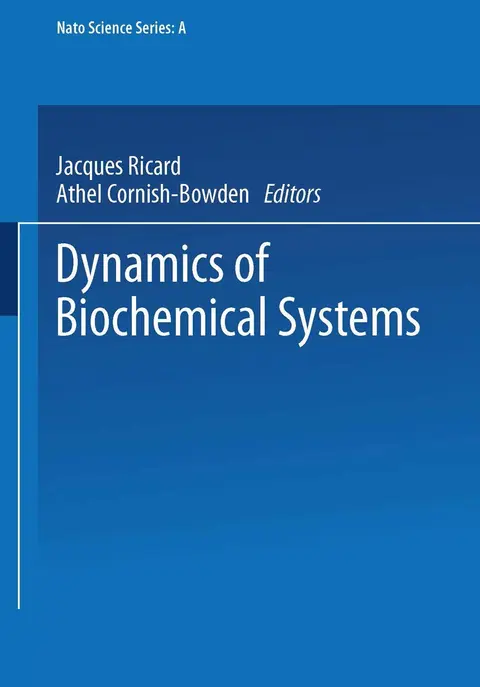 Cover of Dynamics of Biochemical Systems