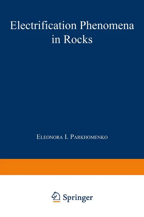 Cover of Electrification Phenomena in Rocks