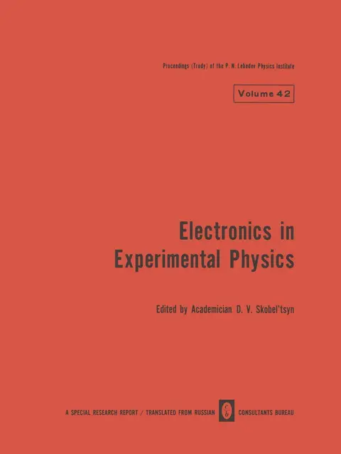 Cover of Electronics in Experimental Physics