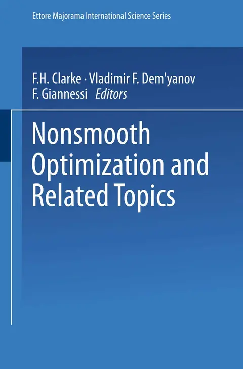 Cover of Nonsmooth Optimization and Related Topics
