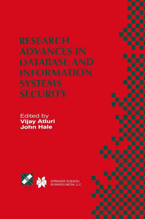 Cover of Research Advances in Database and Information Systems Security