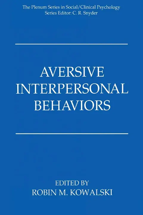 Cover of Aversive Interpersonal Behaviors