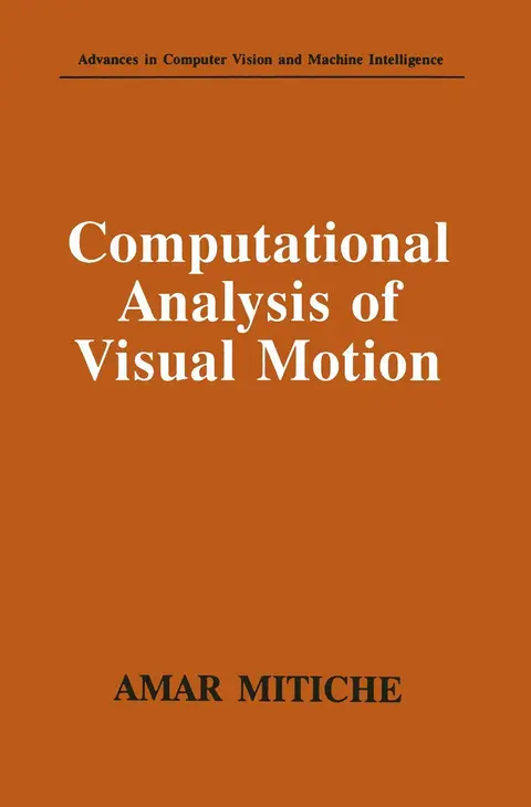 Cover of Computational Analysis of Visual Motion