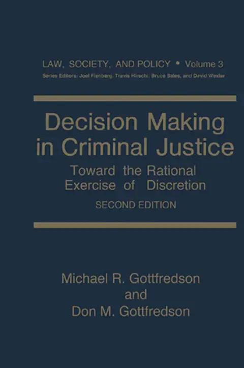 Cover of Decision Making in Criminal Justice