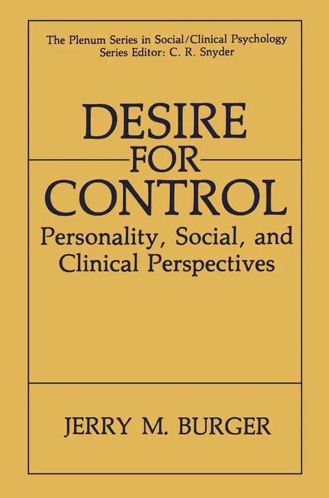 Cover of Desire for Control