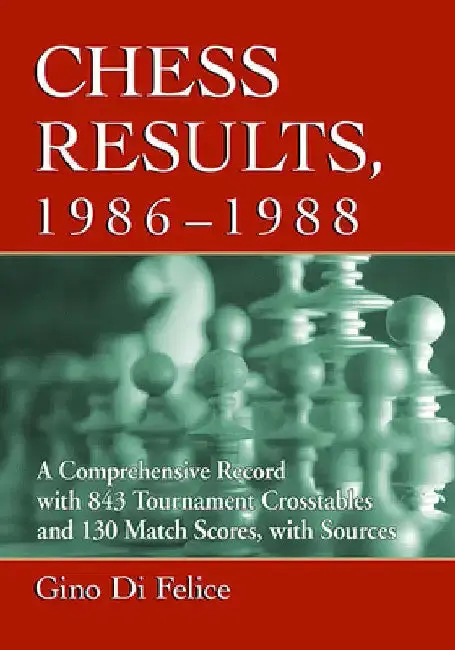 Cover of Chess Results, 1986-1988