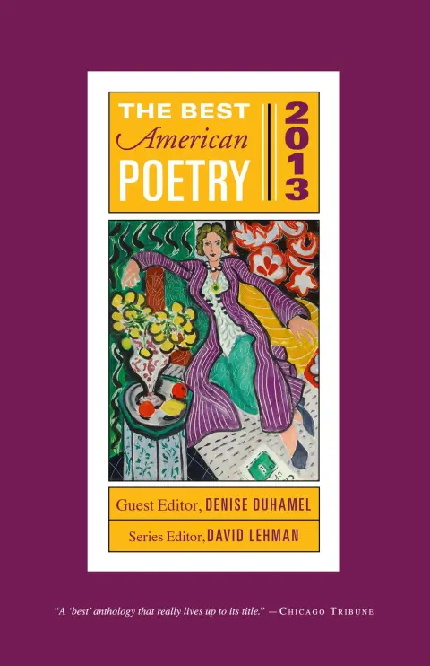 Cover of The Best American Poetry 2013