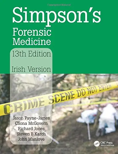 Cover of Simpson's Forensic Medicine