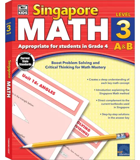 Cover of Singapore Math 3A & 3B