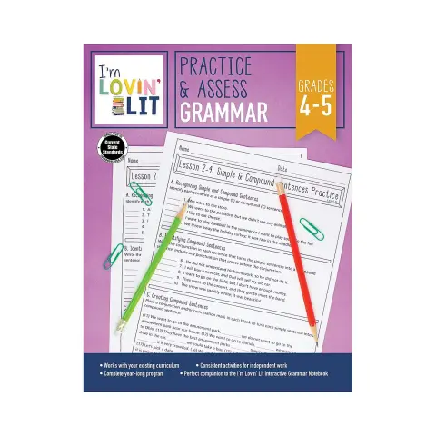 Cover of Practice & Assess Grammar, Grades 4-5