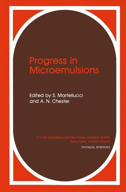 Cover of Progress in Microemulsions