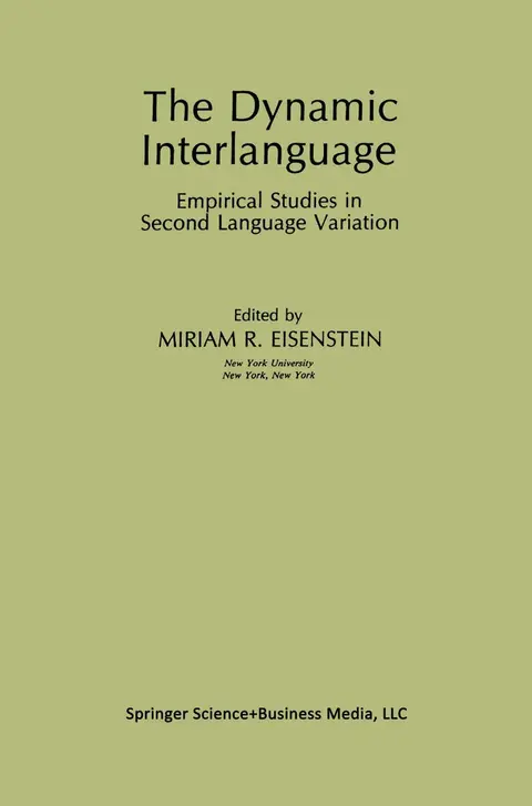 Cover of The Dynamic Interlanguage