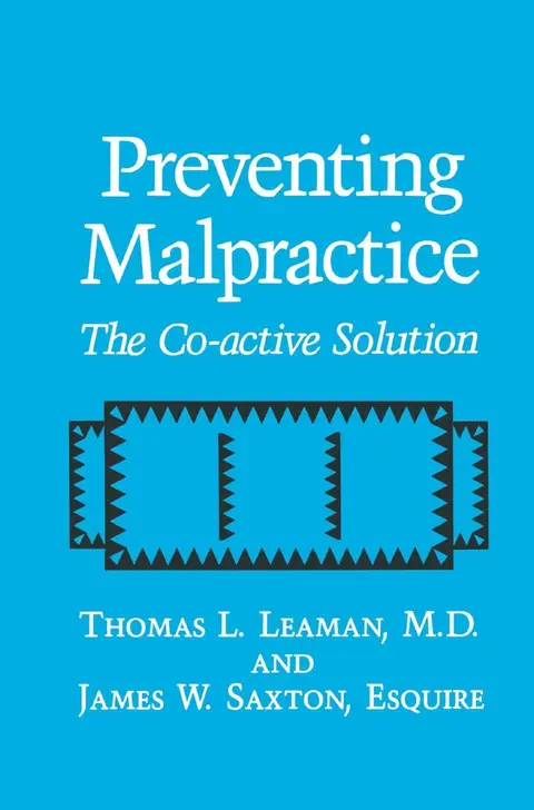 Cover of Preventing Malpractice