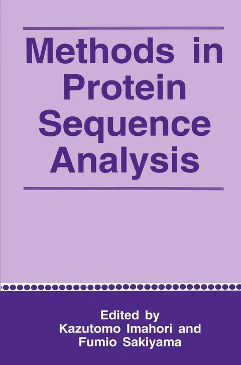 Cover of Methods in Protein Sequence Analysis