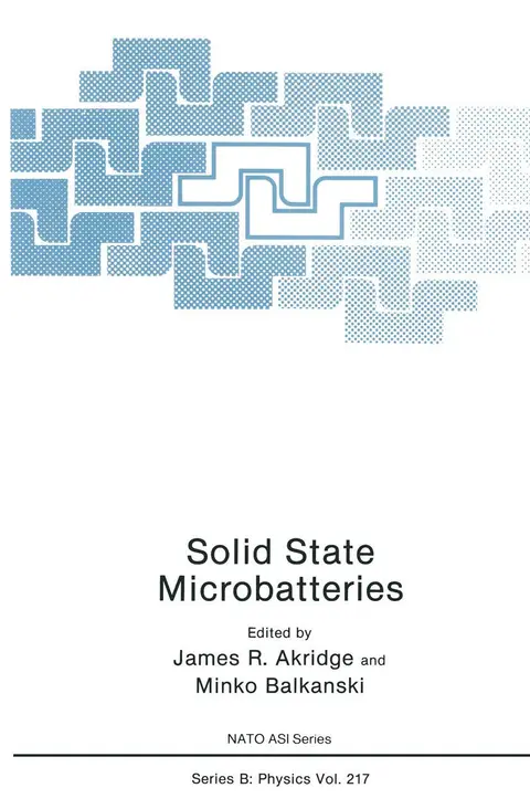 Cover of Solid State Microbatteries