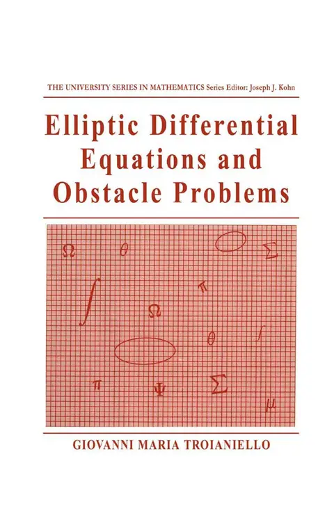 Cover of Elliptic Differential Equations and Obstacle Problems