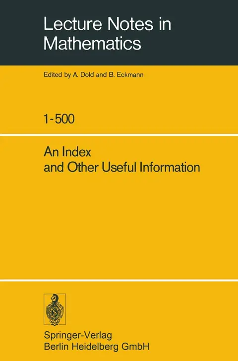 Cover of An Index and Other Useful Information