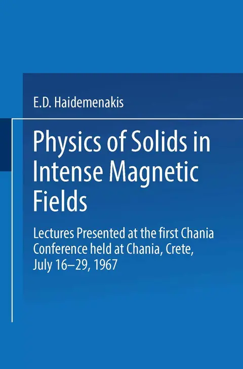 Cover of Physics of Solids in Intense Magnetic Fields