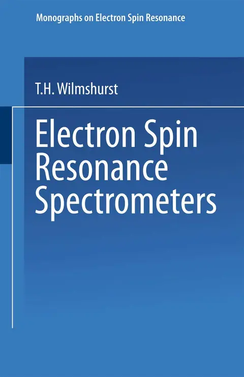 Cover of Electron Spin Resonance Spectrometers