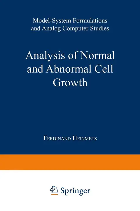 Cover of Analysis of Normal and Abnormal Cell Growth