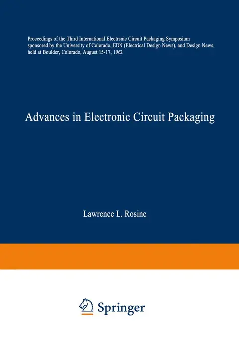 Cover of Advances in Electronic Circuit Packaging