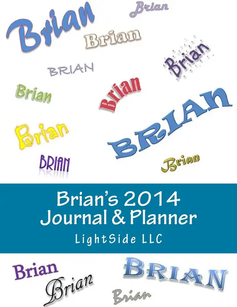 Cover of Brian's 2014 Journal & Planner