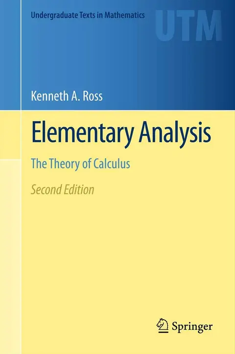 Cover of Elementary Analysis