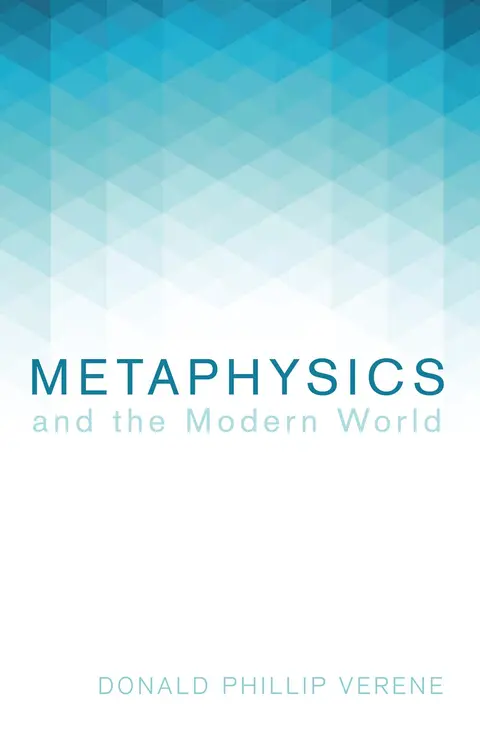 Cover of Metaphysics and the Modern World