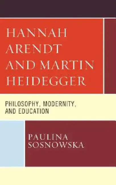Cover of Hannah Arendt and Martin Heidegger