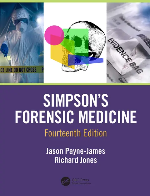 Cover of Simpson's Forensic Medicine, 14th Edition
