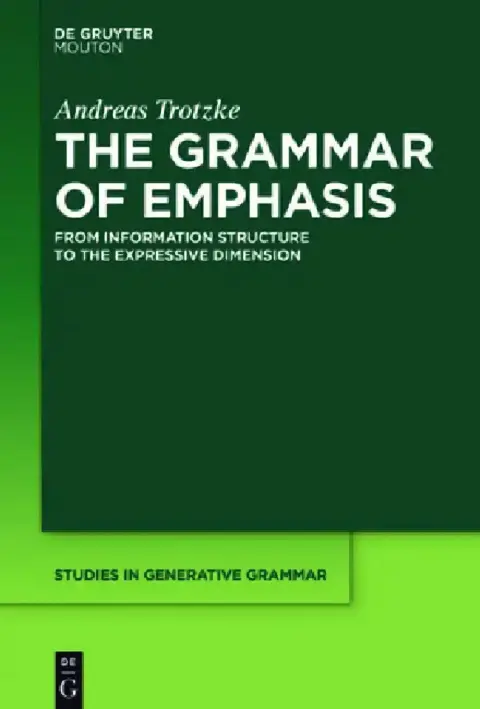 Cover of The Grammar of Emphasis